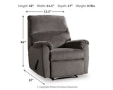 Nerviano Gray Recliner from Ashley Furniture - Luna Furniture