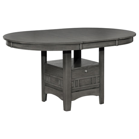 Lavon Medium Gray Dining Table with Storage from Coaster - Luna Furniture