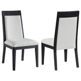 Brookmean Gray and Black Dining Chair, Set of 2 from Coaster - Luna Furniture