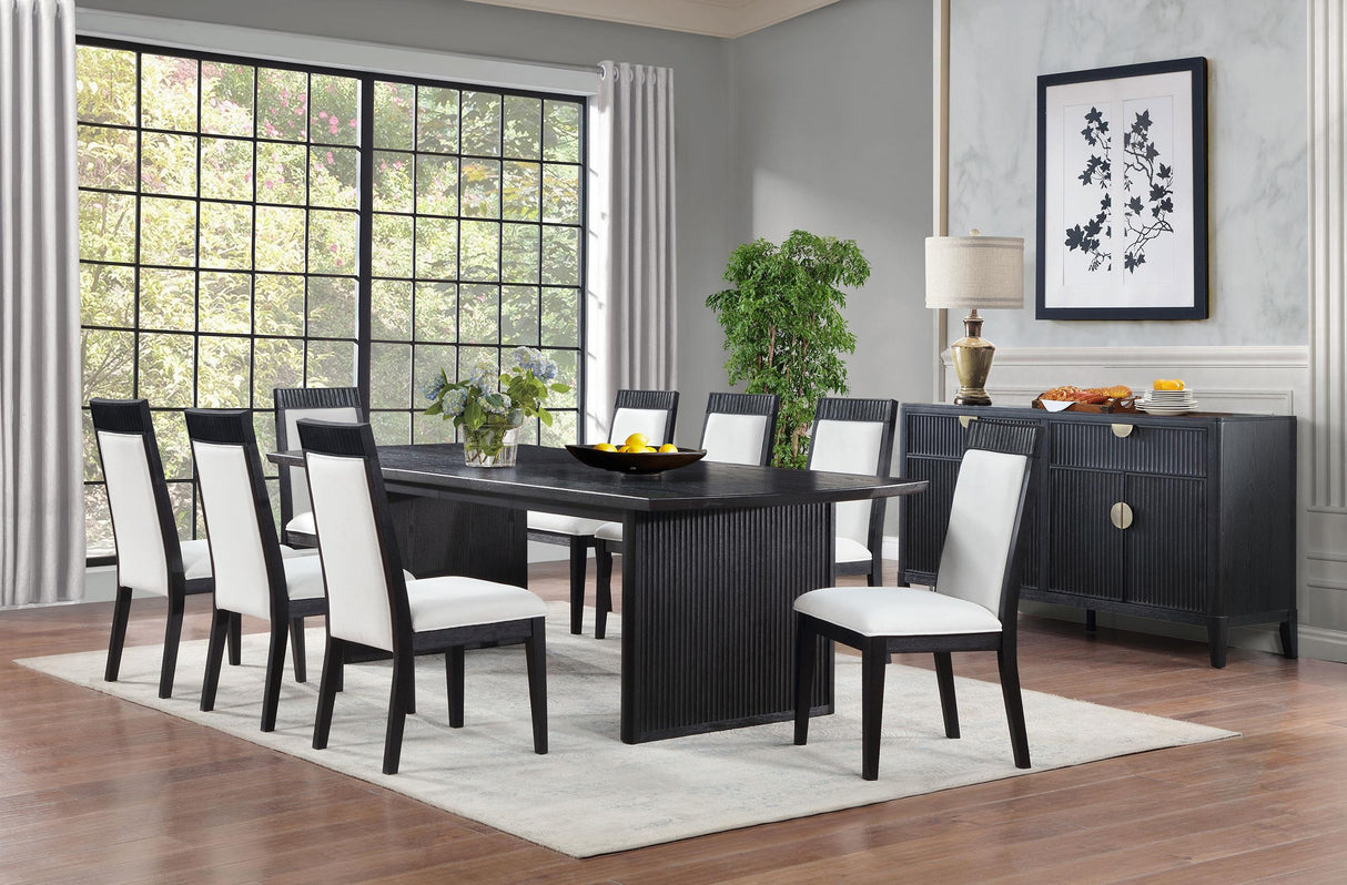Brookmean Gray and Black Dining Chair, Set of 2 from Coaster - Luna Furniture