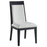Brookmean Gray and Black Dining Chair, Set of 2 from Coaster - Luna Furniture