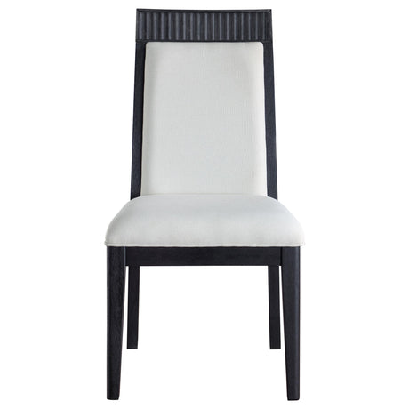 Brookmean Gray and Black Dining Chair, Set of 2 from Coaster - Luna Furniture