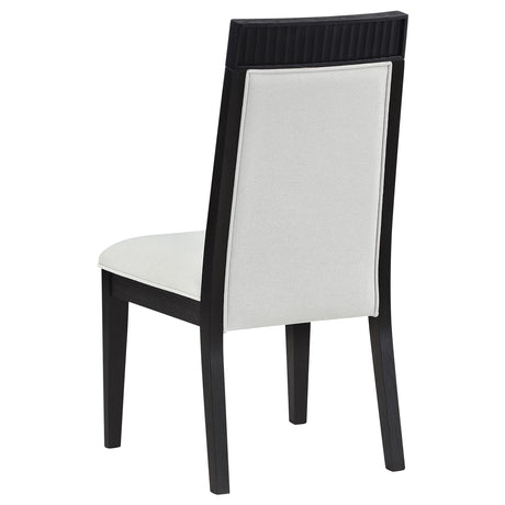 Brookmean Gray and Black Dining Chair, Set of 2 from Coaster - Luna Furniture