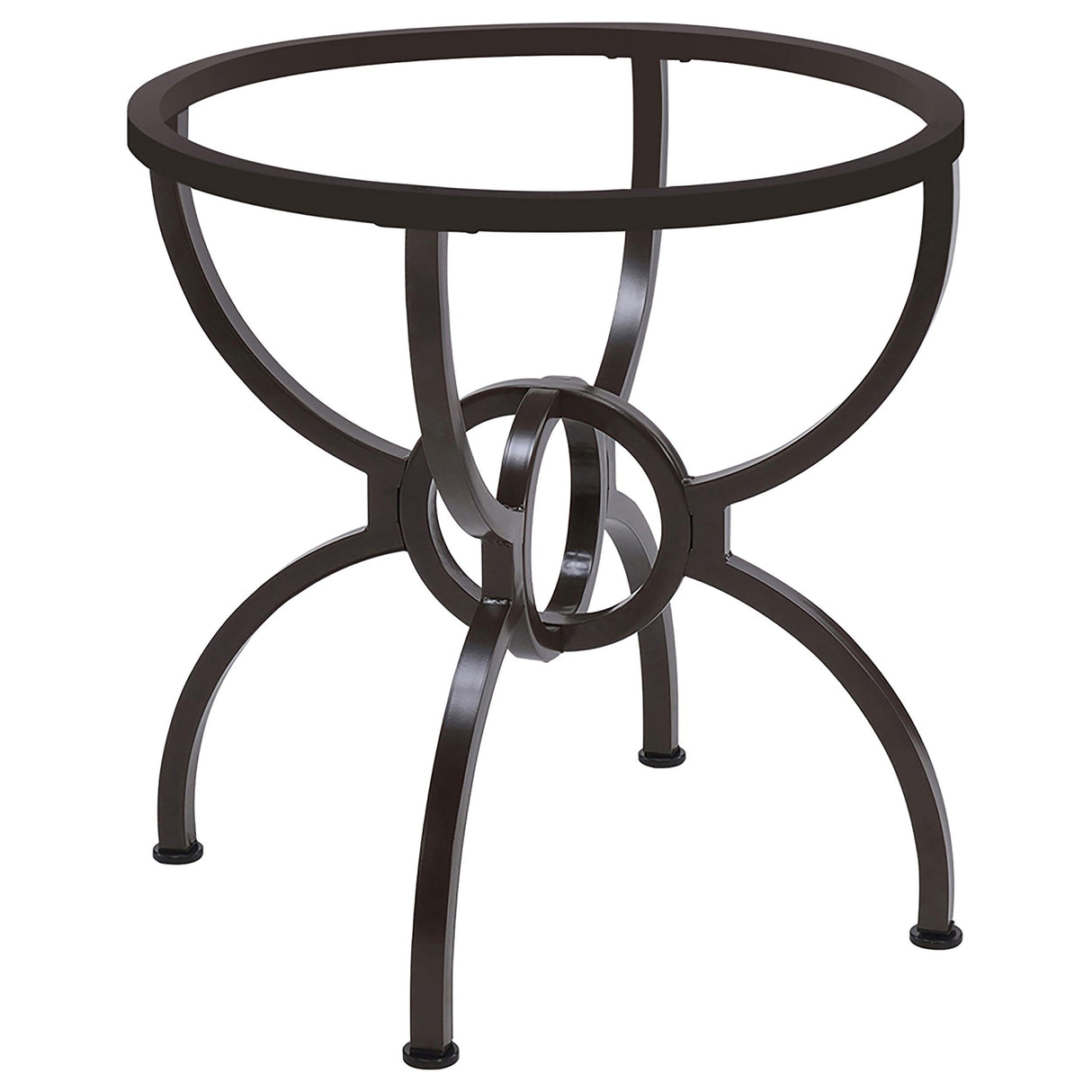 Aviano Gunmetal Dining Table Base from Coaster - Luna Furniture