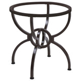 Aviano Gunmetal Dining Table Base from Coaster - Luna Furniture
