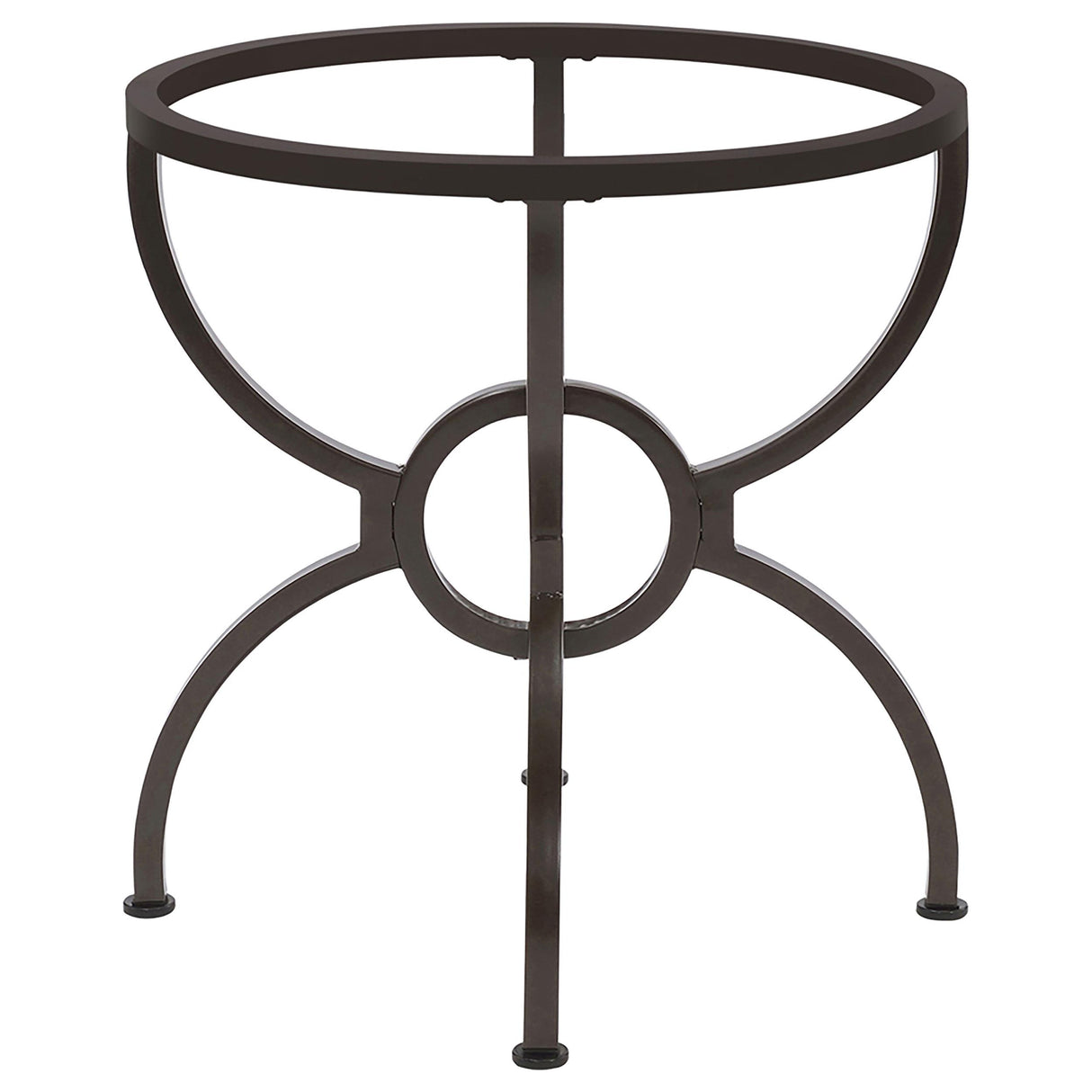 Aviano Gunmetal Dining Table Base from Coaster - Luna Furniture