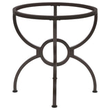 Aviano Gunmetal Dining Table Base from Coaster - Luna Furniture