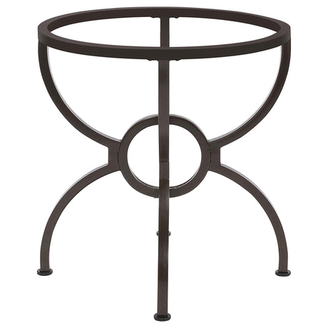 Aviano Gunmetal Dining Table Base from Coaster - Luna Furniture