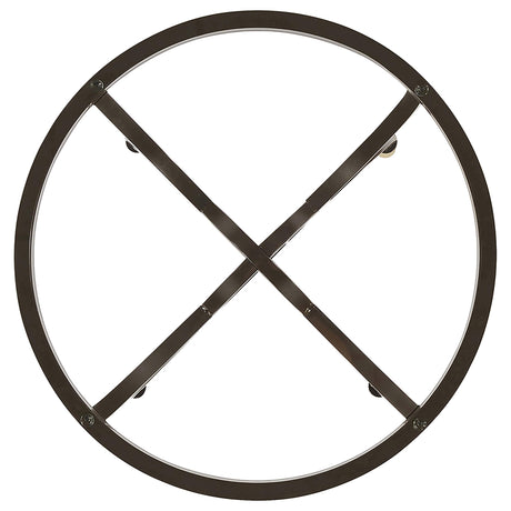 Aviano Gunmetal Dining Table Base from Coaster - Luna Furniture