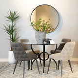 Aviano Gunmetal Dining Table Base from Coaster - Luna Furniture