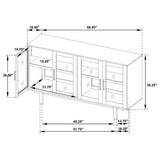 Middleton Natural 4-Door Sideboard with Dual Drawers from Coaster - Luna Furniture