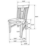 Hartville Natural Light Brown 7-Piece Round Dining Room Set from Coaster - Luna Furniture
