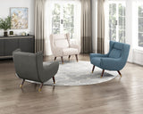 Greta Blue Accent Chair from Homelegance - Luna Furniture