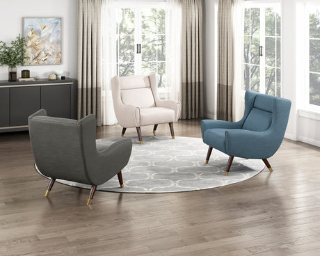 Greta Dark Gray Accent Chair from Homelegance - Luna Furniture