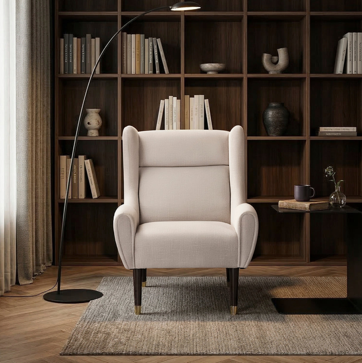 Greta Beige Accent Chair from Homelegance - Luna Furniture