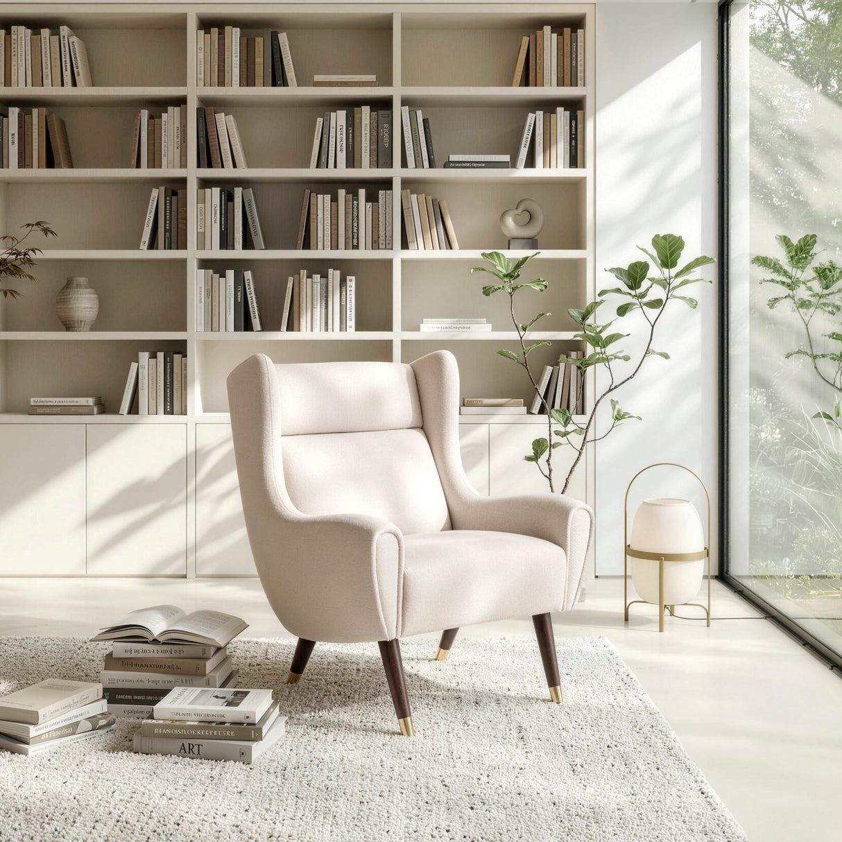 Greta Beige Accent Chair from Homelegance - Luna Furniture