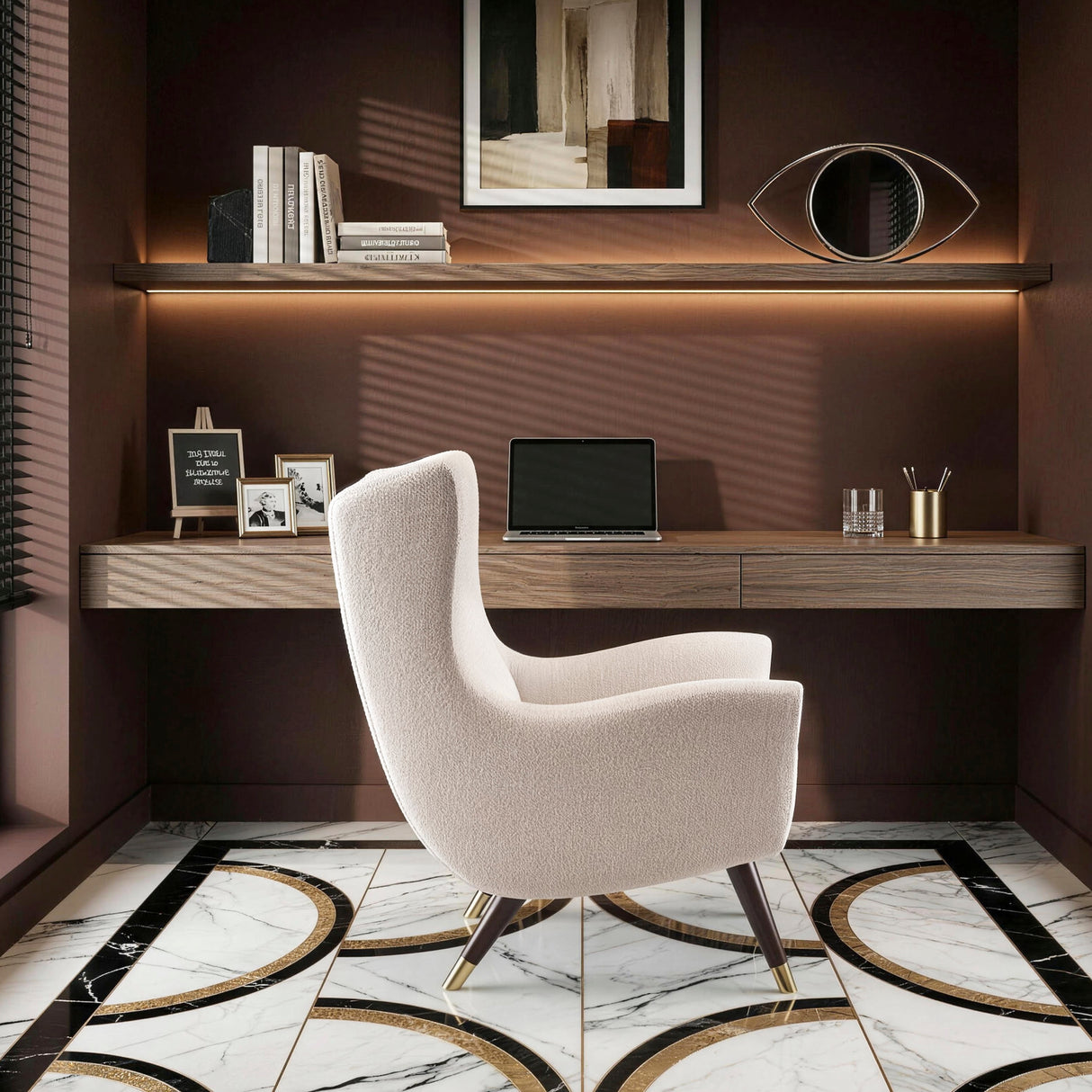 Greta Beige Accent Chair from Homelegance - Luna Furniture