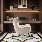 Greta Beige Accent Chair from Homelegance - Luna Furniture