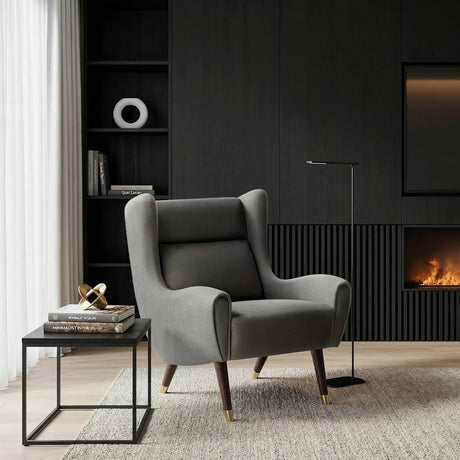 Greta Dark Gray Accent Chair from Homelegance - Luna Furniture