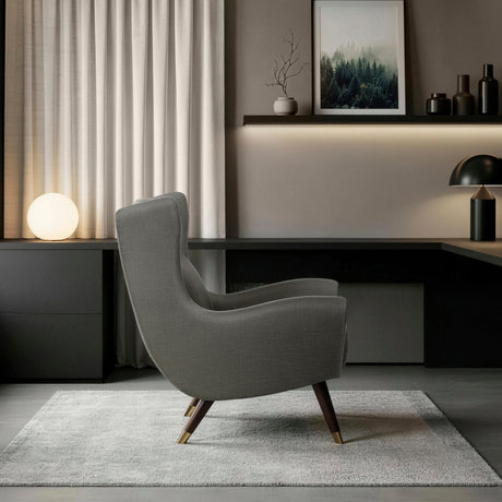 Greta Dark Gray Accent Chair from Homelegance - Luna Furniture