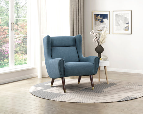 Greta Blue Accent Chair from Homelegance - Luna Furniture