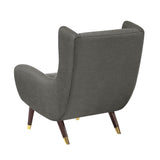 Greta Dark Gray Accent Chair from Homelegance - Luna Furniture