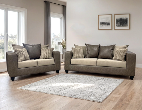 Ballater Latte Sofa & Loveseat Set from Happy Homes - Luna Furniture