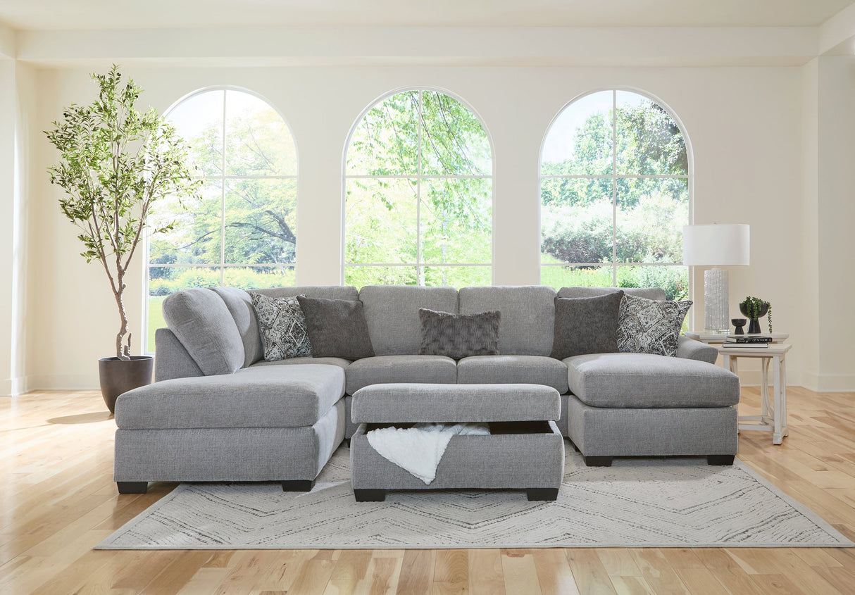 Signature Dove Double Chaise Sectional from Happy Homes - Luna Furniture