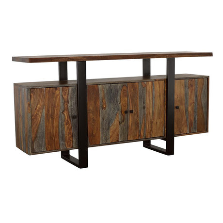 Ditman Gray Sheesham 4-Door Solid Wood Sideboard Buffet from Coaster - Luna Furniture