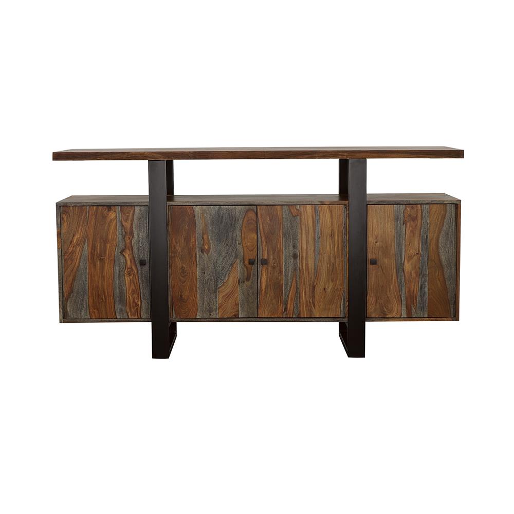 Ditman Gray Sheesham 4-Door Solid Wood Sideboard Buffet from Coaster - Luna Furniture