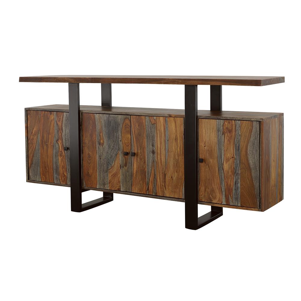 Ditman Gray Sheesham 4-Door Solid Wood Sideboard Buffet from Coaster - Luna Furniture