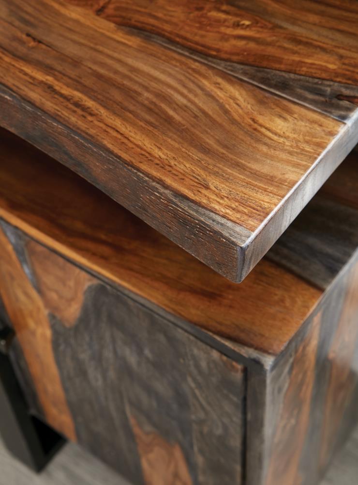 Ditman Gray Sheesham 4-Door Solid Wood Sideboard Buffet from Coaster - Luna Furniture