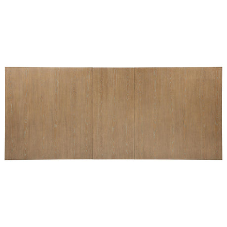 Brockway Cove and Barley Brown Trestle Dining Table from Coaster - Luna Furniture