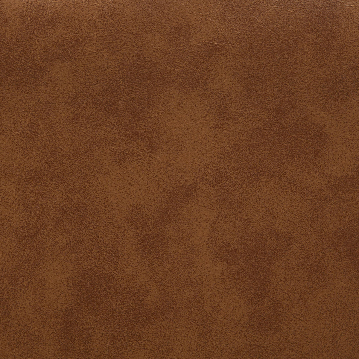 Aiken Saddle dining side chair, rear view, smooth saddle-brown faux leather back