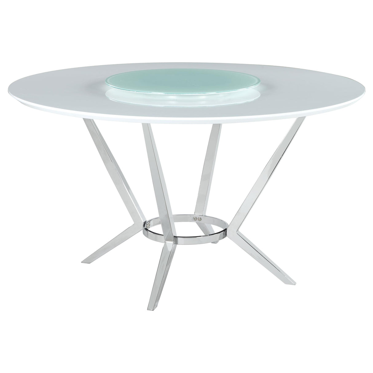 Abby White and Light Gray 5-Piece Dining Set from Coaster - Luna Furniture