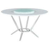 Abby White and Light Gray 5-Piece Dining Set from Coaster - Luna Furniture