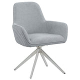 Abby White and Light Gray 5-Piece Dining Set from Coaster - Luna Furniture
