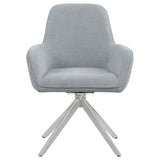 Abby White and Light Gray 5-Piece Dining Set from Coaster - Luna Furniture