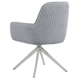 Abby White and Light Gray 5-Piece Dining Set from Coaster - Luna Furniture