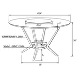 Abby White and Light Gray 5-Piece Dining Set from Coaster - Luna Furniture