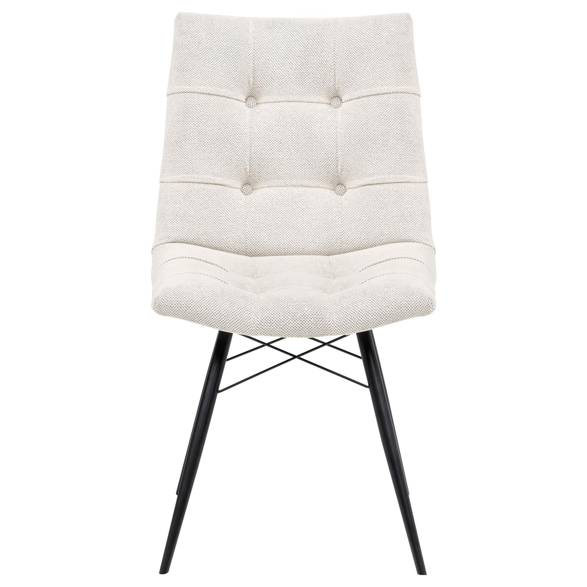 Aiken Stone White Fabric Upholstered Dining Side Chair, Set of 4 from Coaster - Luna Furniture