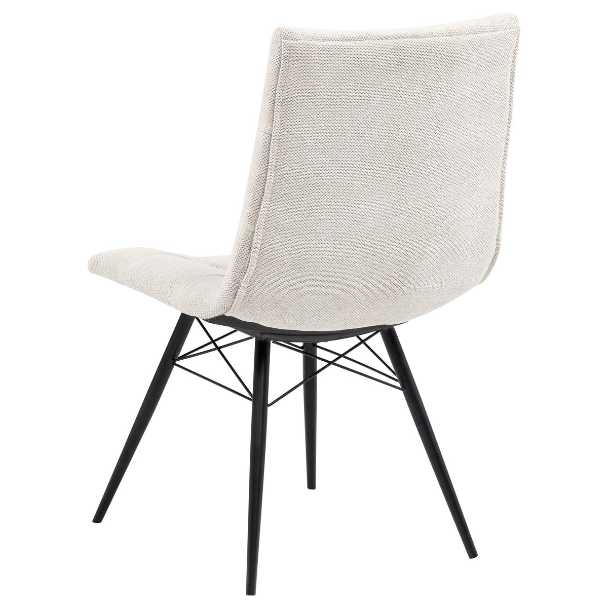 Aiken Stone White Fabric Upholstered Dining Side Chair, Set of 4 from Coaster - Luna Furniture