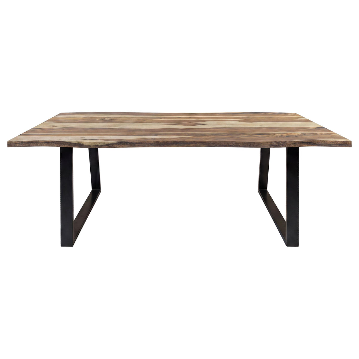 Selwyn Light Sheesham 80-inch Live Edge Solid Wood Dining Table from Coaster - Luna Furniture