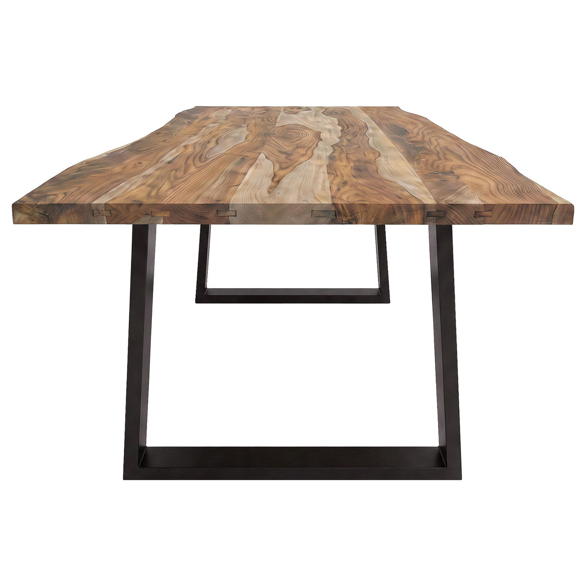 Selwyn Light Sheesham 80-inch Live Edge Solid Wood Dining Table from Coaster - Luna Furniture
