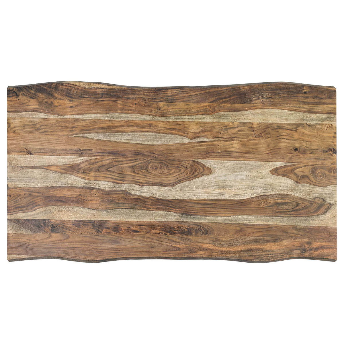 Selwyn Light Sheesham 80-inch Live Edge Solid Wood Dining Table from Coaster - Luna Furniture