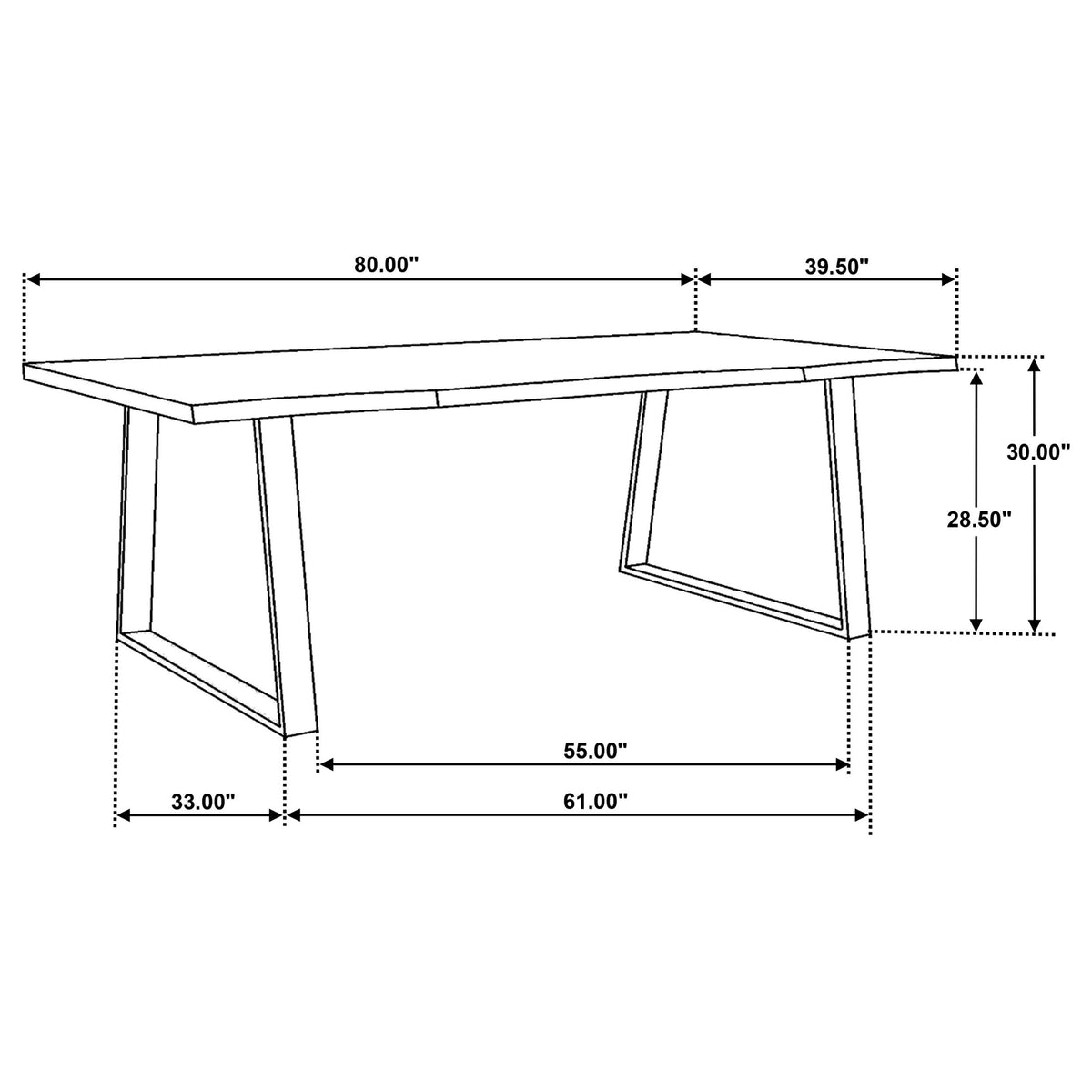 Selwyn Light Sheesham 80-inch Live Edge Solid Wood Dining Table from Coaster - Luna Furniture