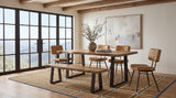 Selwyn Light Sheesham 80-inch Live Edge Solid Wood Dining Table from Coaster - Luna Furniture