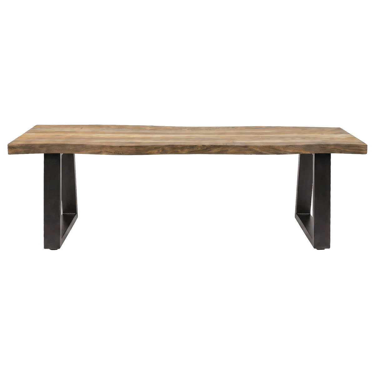 Selwyn Light Sheesham Live Edge Solid Wood Dining Bench from Coaster - Luna Furniture