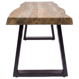 Selwyn Light Sheesham Live Edge Solid Wood Dining Bench from Coaster - Luna Furniture