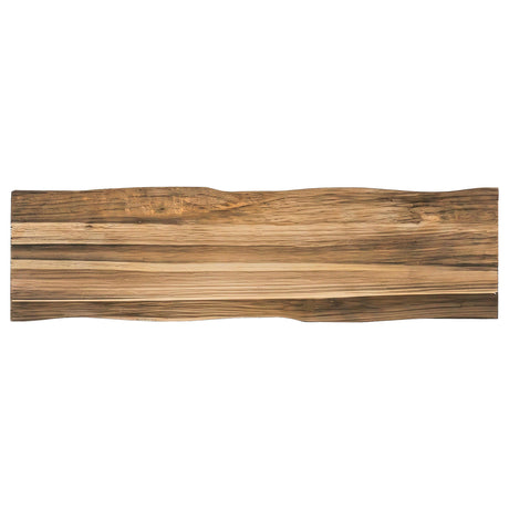 Selwyn Light Sheesham Live Edge Wood Dining Bench from Coaster - Luna Furniture